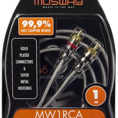 Musway MW1RCA,CINCH STEREO AUDIO KABEL, 1 METER