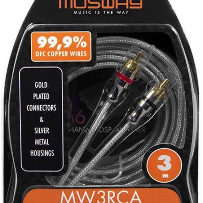 Musway MW3RCA,CINCH STEREO AUDIO KABEL, 3 METER