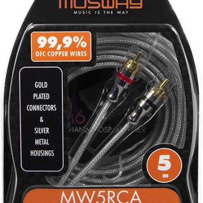 Musway MW5RCA,CINCH STEREO AUDIO KABEL, 5 METER