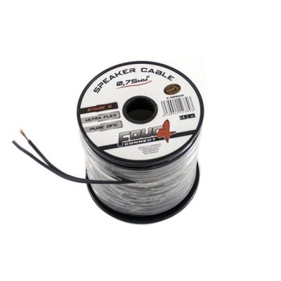 FOUR Connect 4-800230 STAGE2 OFC Speaker Cable 2x0.75mm2 Minispool 15m
