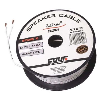 FOUR Connect 4-800264 OFC-Minispool White 2x1.5mm2, 30m