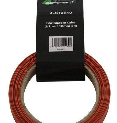 FOUR Connect 4-ST3R10 Shrink Tube, 2:1 Red 10mm 3m