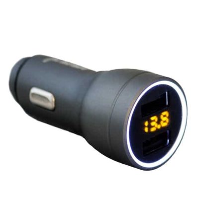 FOUR Mobile 4-USB-VD2 Car Charger With Voltage Display Built-in LED voltage display