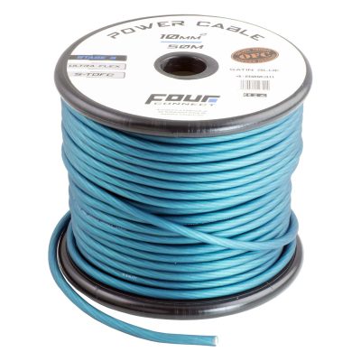 FOUR Connect STAGE3 10mm2 Satin Blue S-TOFC Power Cable