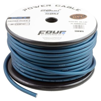 FOUR Connect STAGE3 20mm2 Satin Blue S-TOFC Power Cable