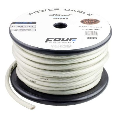 FOUR Connect STAGE3 35mm2 Satin Silver S-TOFC Power Cable