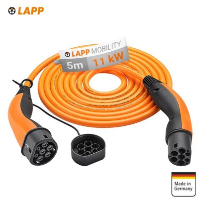 LAPP HELIX®-Ladekabel Typ 2, bis zu 11 kW, 5 m, Orange