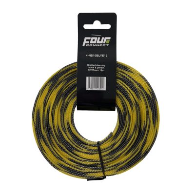 FOUR Connect 4-NS10BLYE12 Black/Yellow 12/25mm 10m