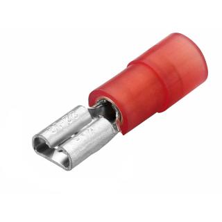 NEKO Flachsteckhülsen isoliert, 0,5-1mm², rot, 2.8mm (100er Pack)