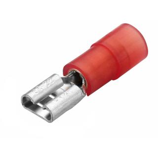 NEKO Flachsteckhülsen isoliert, 0,5-1mm², rot, 4.8mm (100er Pack)