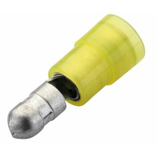 NEKO Rundstecker isoliert, 4-6mm², gelb, 5mm (100er Pack)