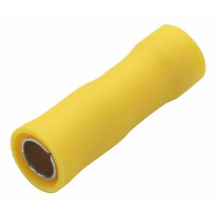 NEKO Rundsteckhülse isoliert, 4-6mm², gelb, 5mm (100er Pack)